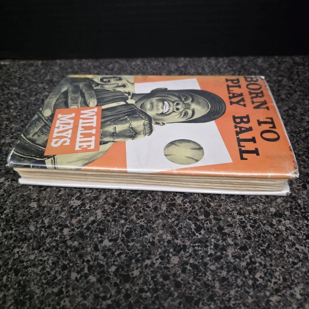 Willie Mays Born to Play Ball 1955 Hard Cover‎ With Dust Jacket 3rd Impression